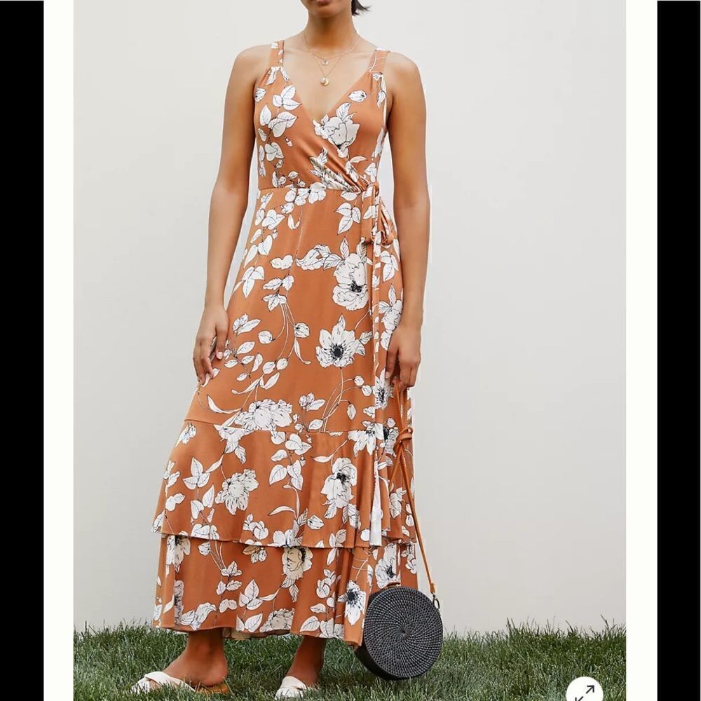 Ruffled Floral Midi Dress
Anthropologie